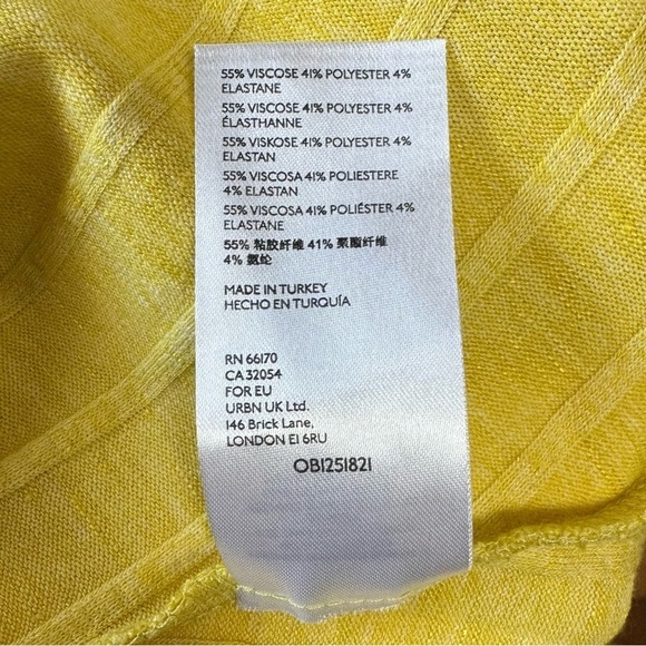 Anthropologie Maeve Devine Yellow Tunic Top Size XL - Picture 10 of 10